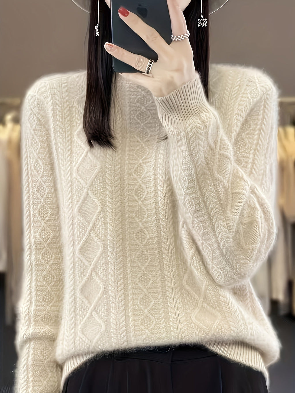 Valenzora | Comfortable knitted wool sweater