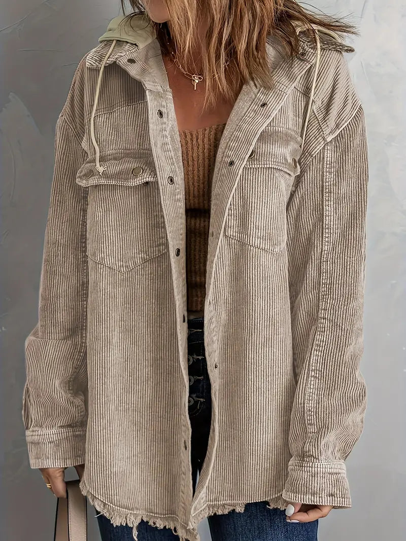 Valenzora | Color Block Hoodie Jacket for Women | Perfect for Autumn and Winter