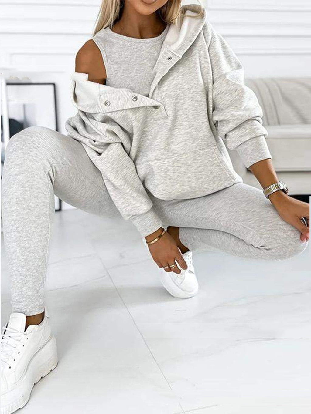 Valenzora | 3-Piece Women's Sports Set for Autumn and Winter