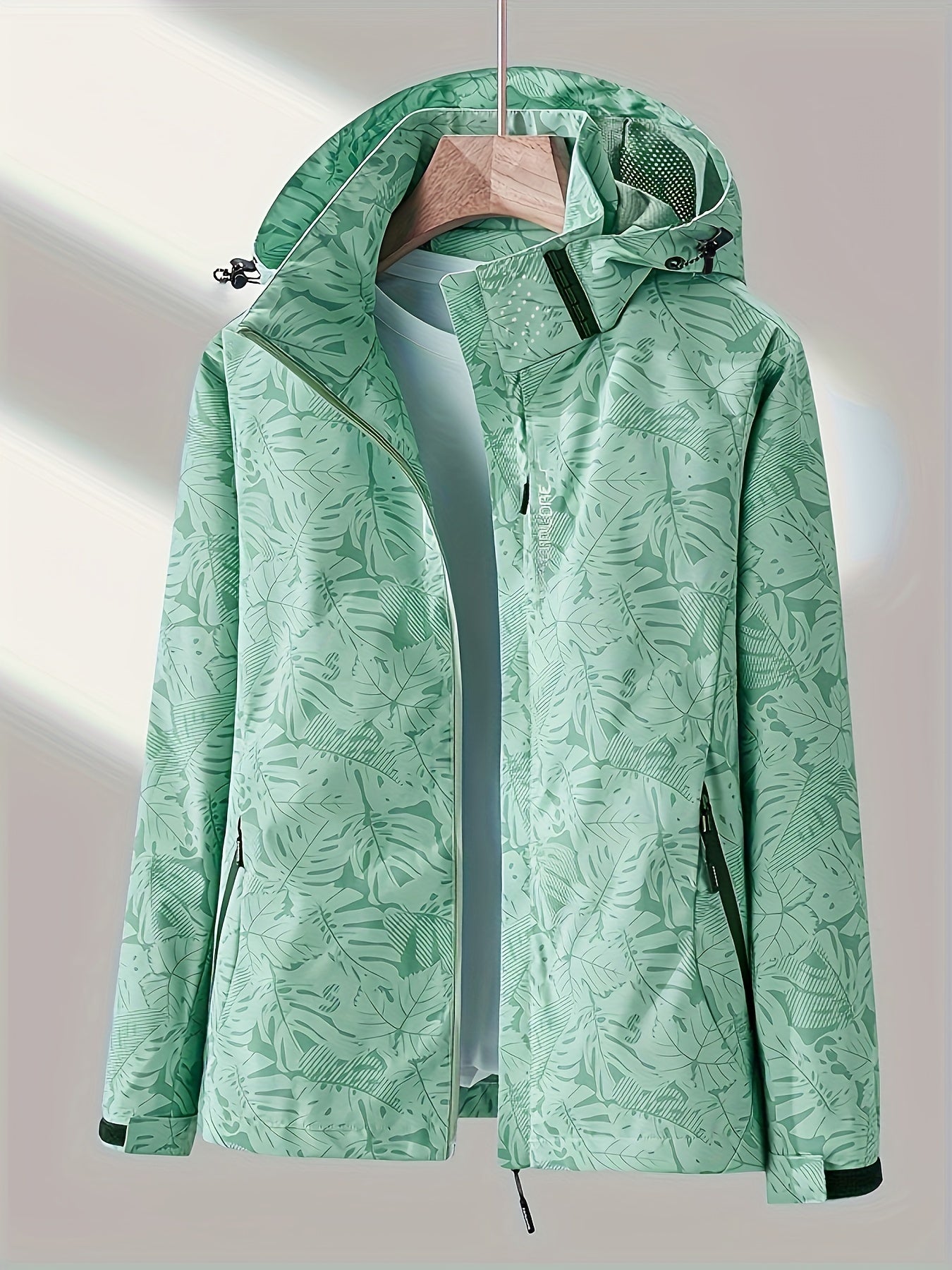 Valenzora | Waterproof summer jacket - camouflage - detachable hood