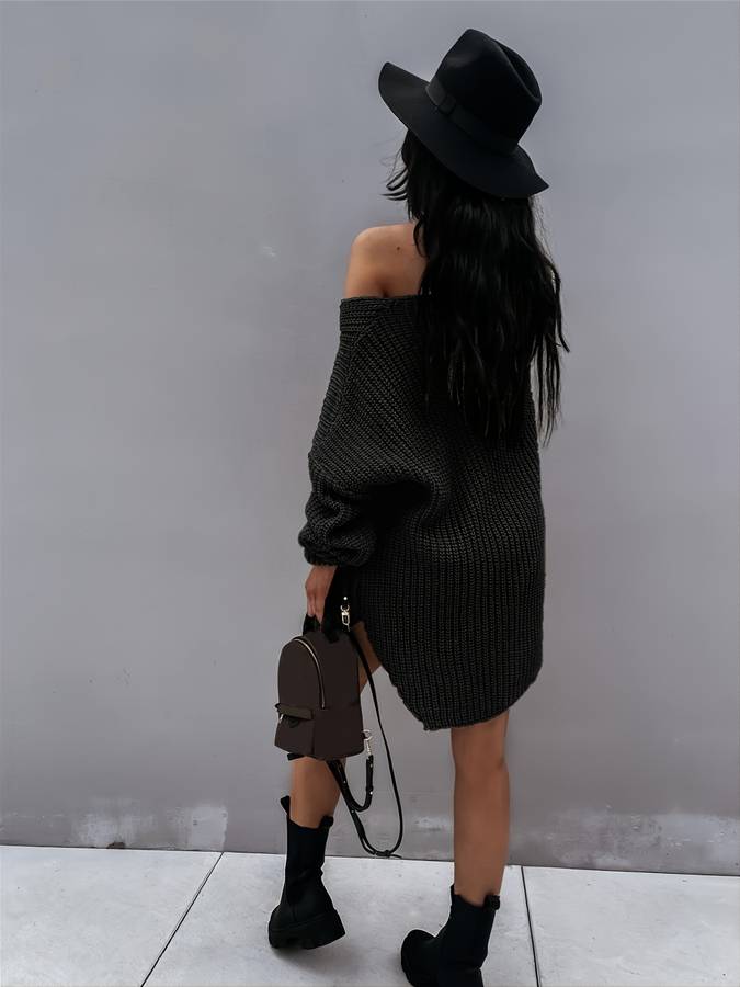 Valenzora – Übergroßes Strickkleid