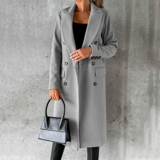 Winter jacket with lapel for women
