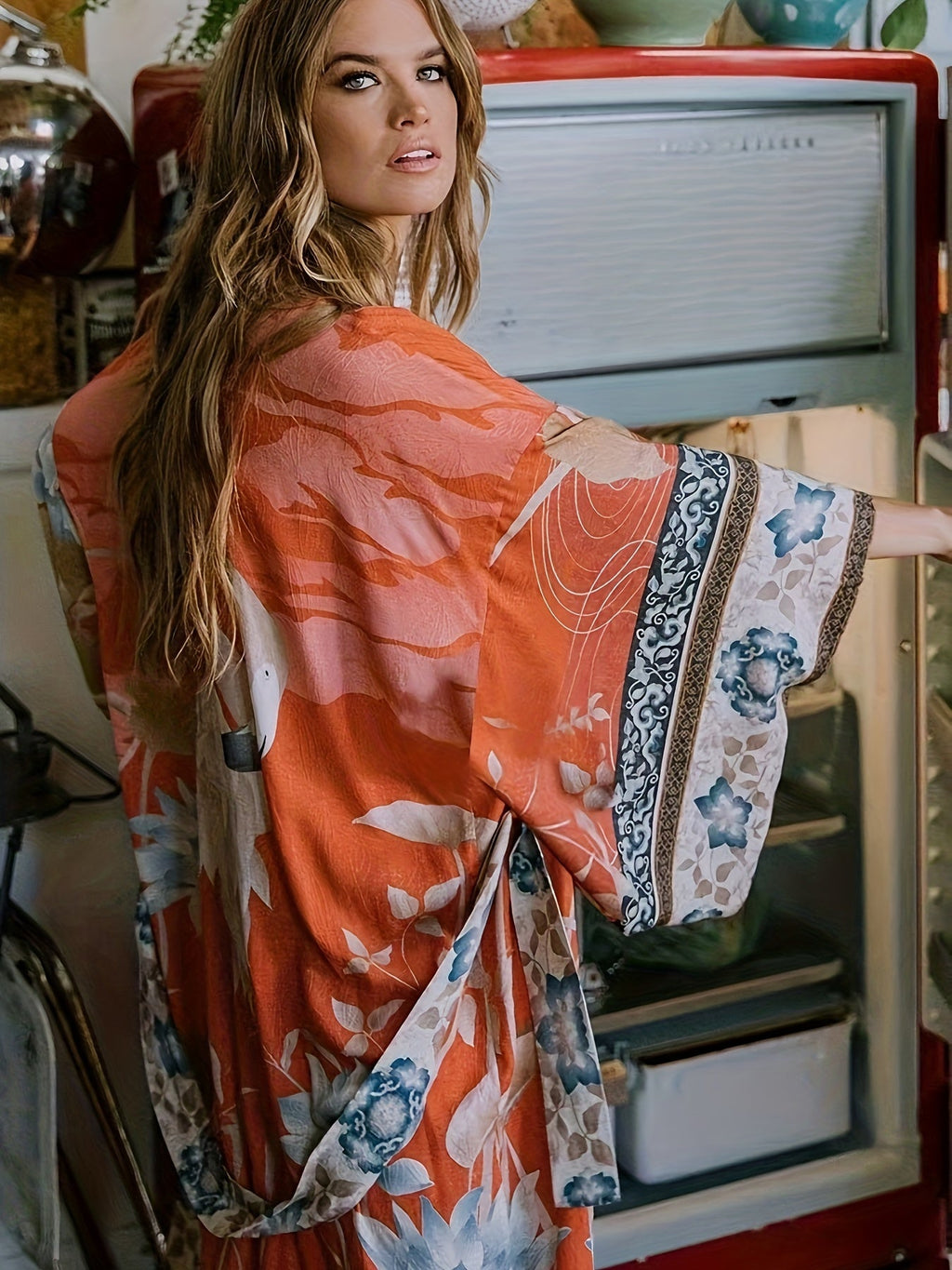 Valenzora | Printed, Kimono-Inspired, Stylish Beach Wrap