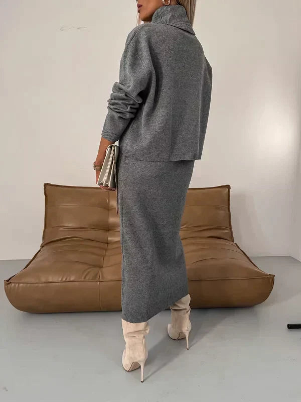 Valenzora | Stretchkleid mit passendem Pullover