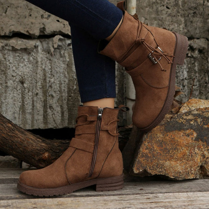 Valenzora | Casual women's boots with buckle