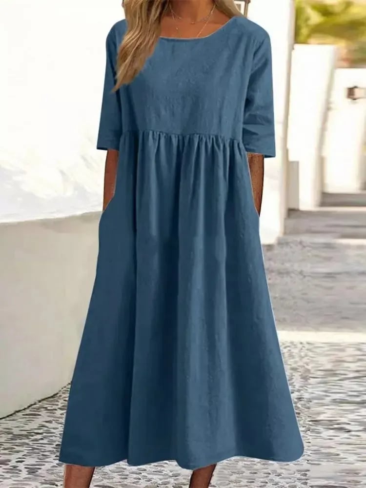 Valenzora | Elegantes, bequemes Baumwollkleid