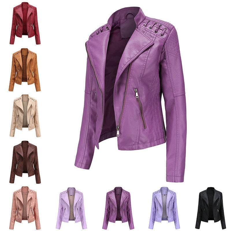 Valenzora | Washed lambskin leather jacket