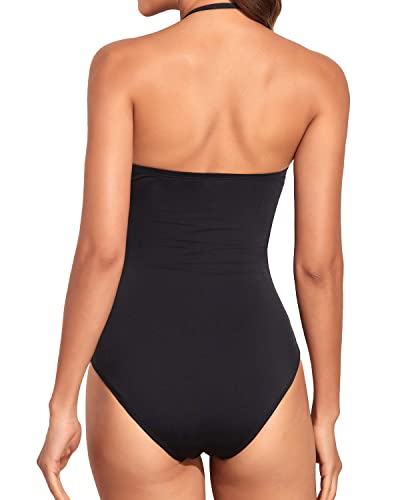 Valenzora | Bauchkontrolle Einteilige Bandeau-Bikinis Damen Badeanzüge