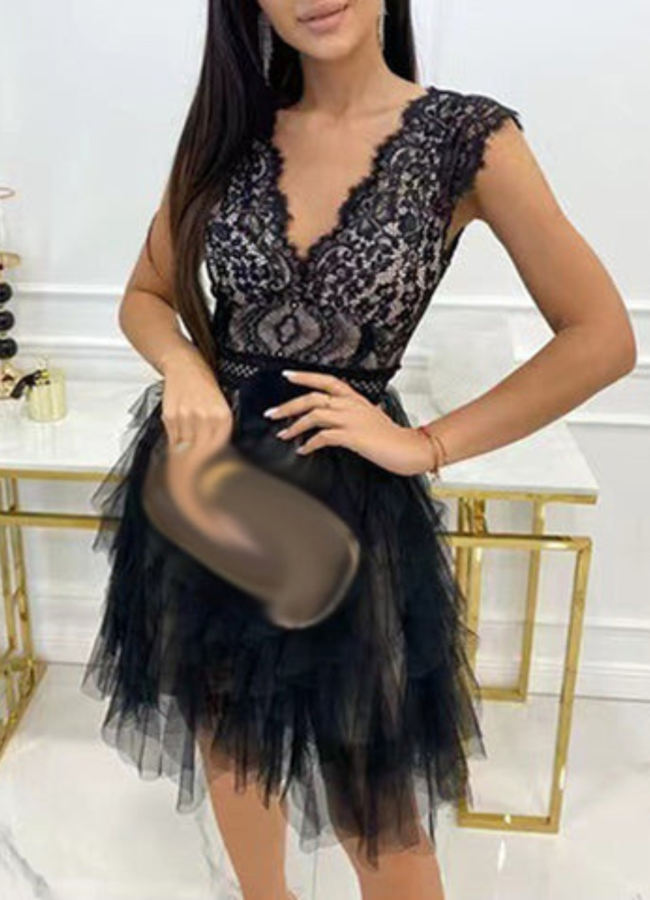 Valenzora | Simple evening dress for women (mini)