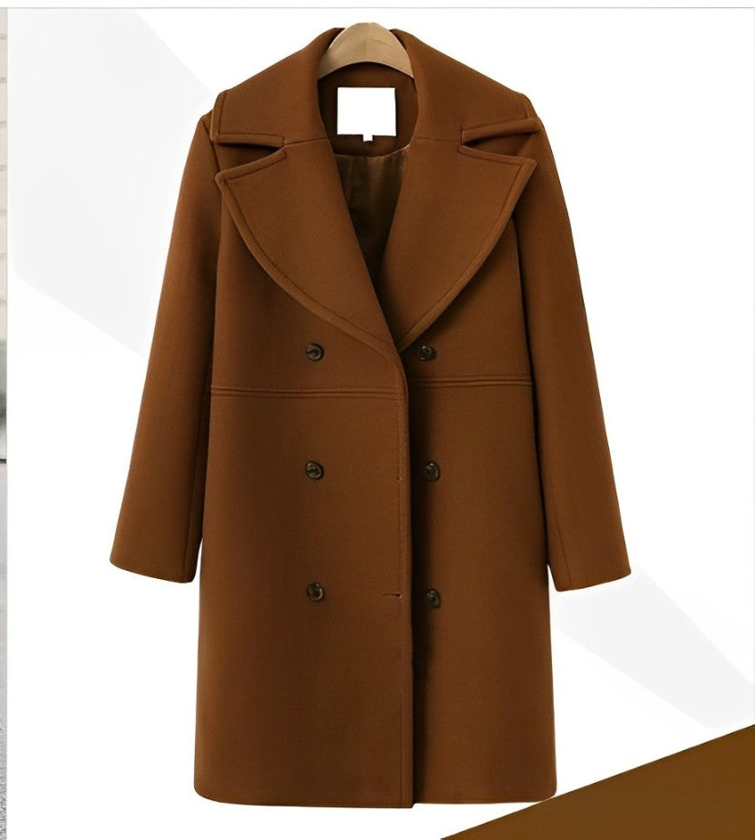Valenzora | Warm and Long Wool Trench Coat