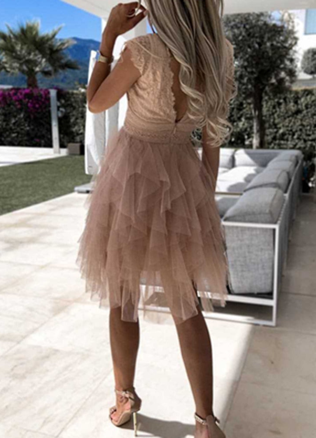 Valenzora | Simple evening dress for women (mini)