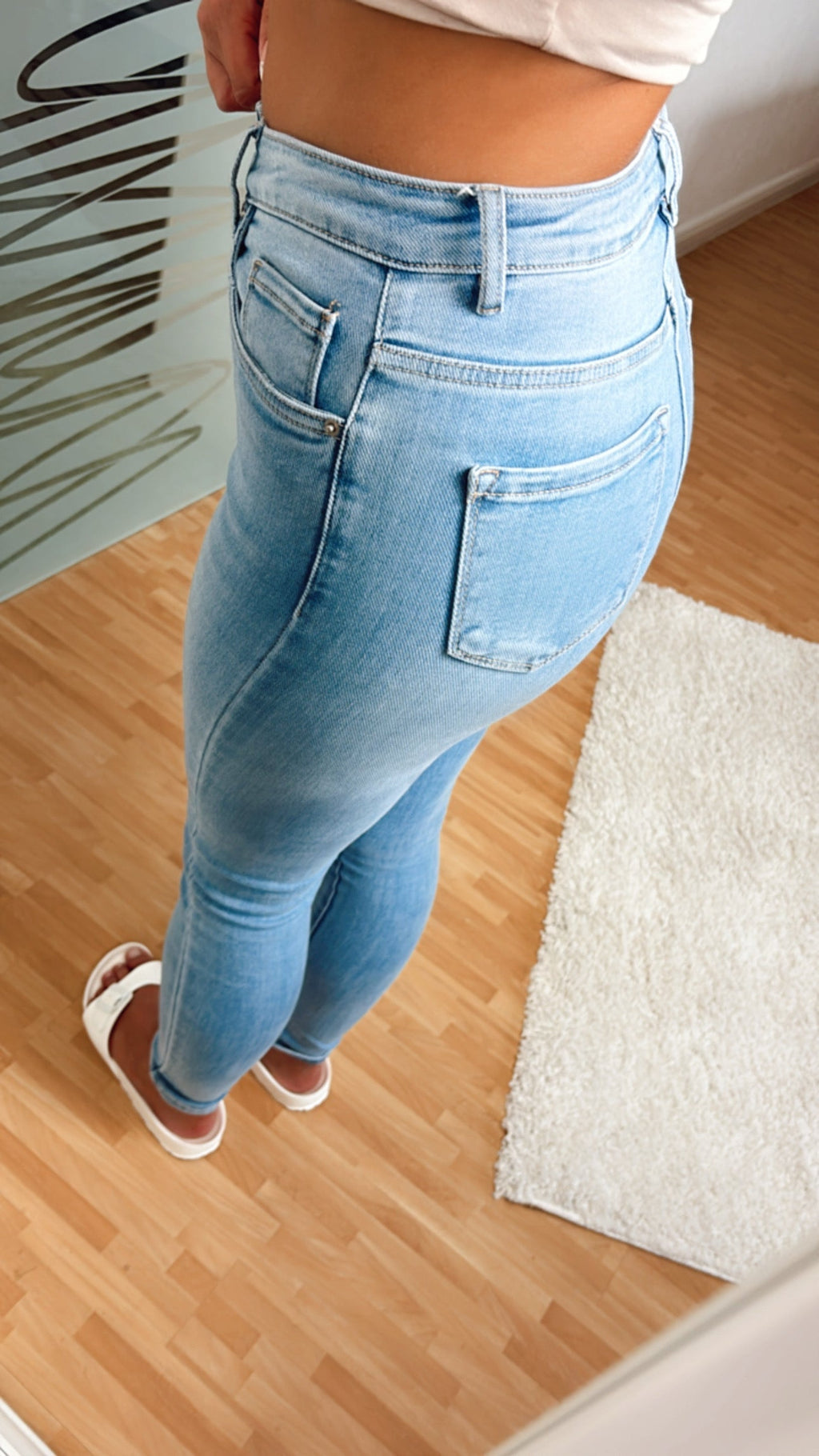 Waist jeans "K679", skinny fit / light wash Art. 5670