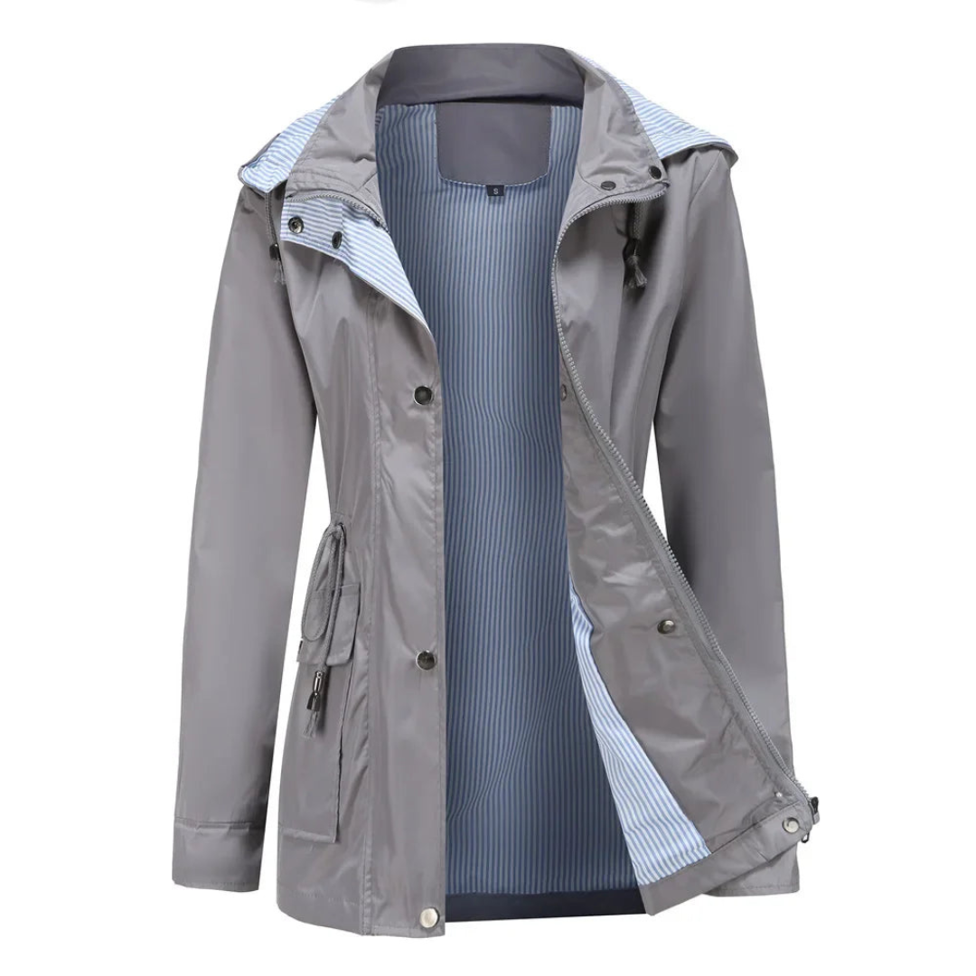 Valenzora | Lightweight Women's Rain Jacket, Water-Repellent