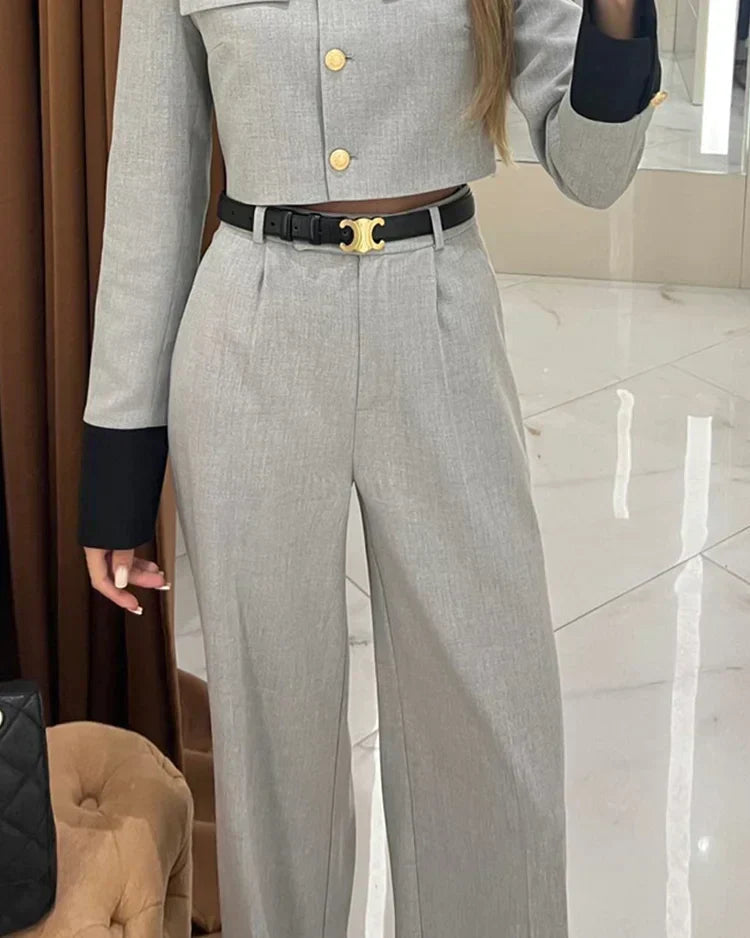 Leonie™ - Elegantes lässiges Oberteil und Hose