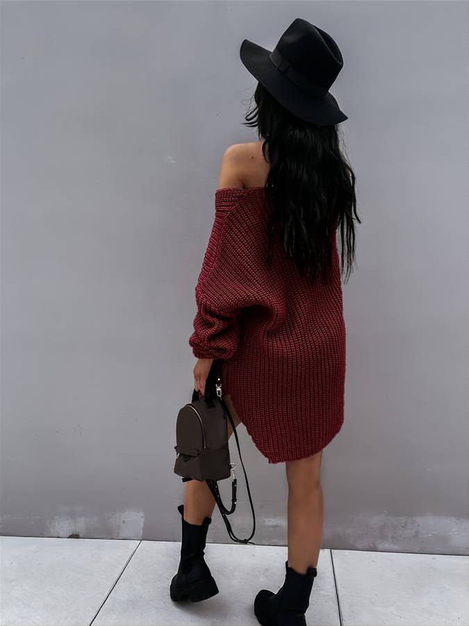 Valenzora – Übergroßes Strickkleid