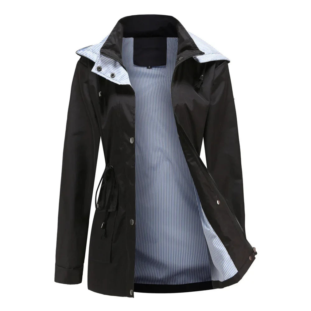 Valenzora | Lightweight Women's Rain Jacket, Water-Repellent