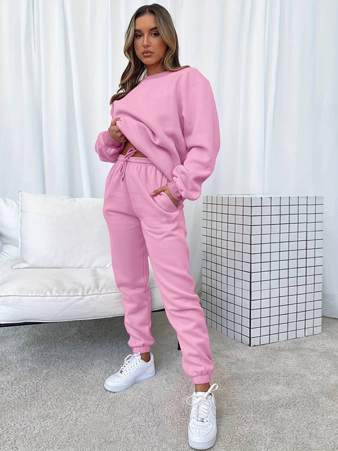 Valenzora - Two-piece jogging set in plus size