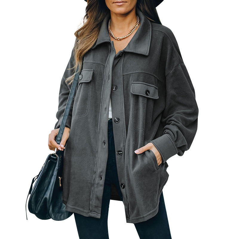 Valenzora | Fleece-Knopfjacke