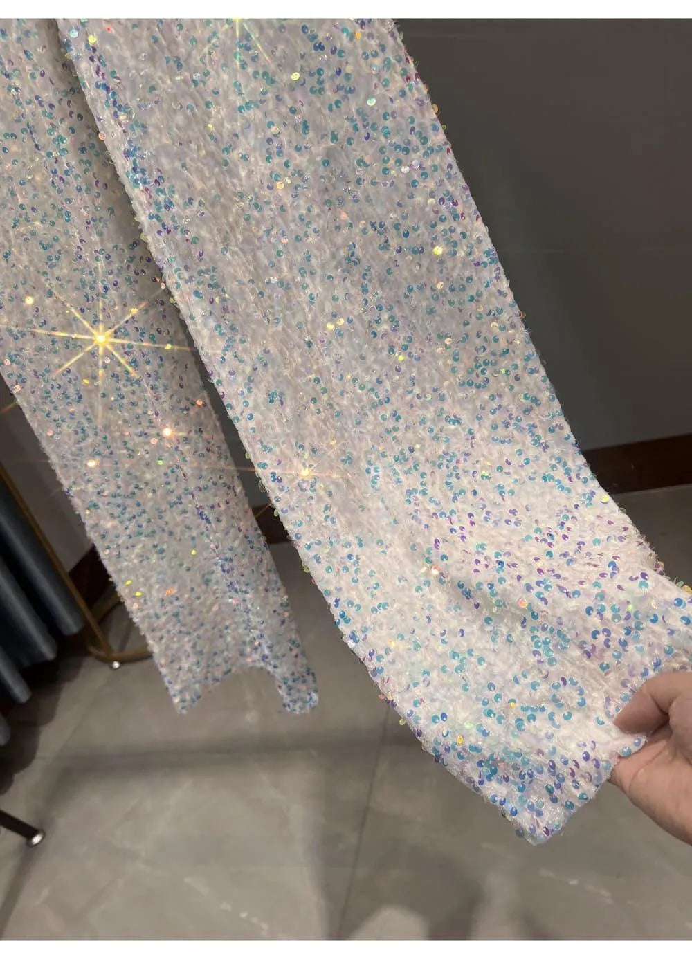 Valenzora | Weite Sonnenhose mit Pailletten