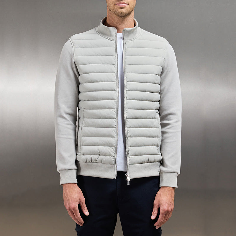 Valenzora | Lightweight stand-up collar cardigan, lined casual jacket with zipper, for spring & autumn