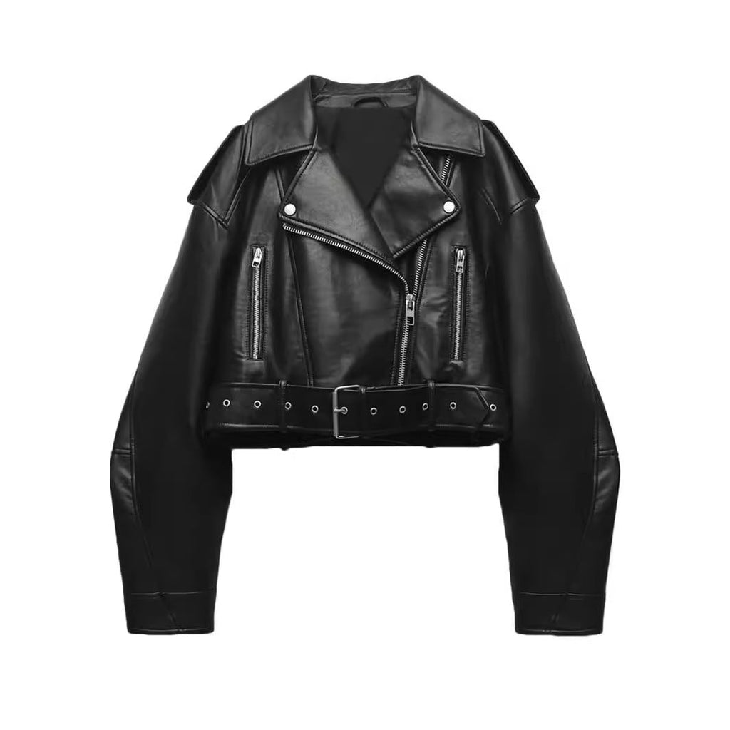 Valenzora | Washable, Gradient Leather Jacket for Women*