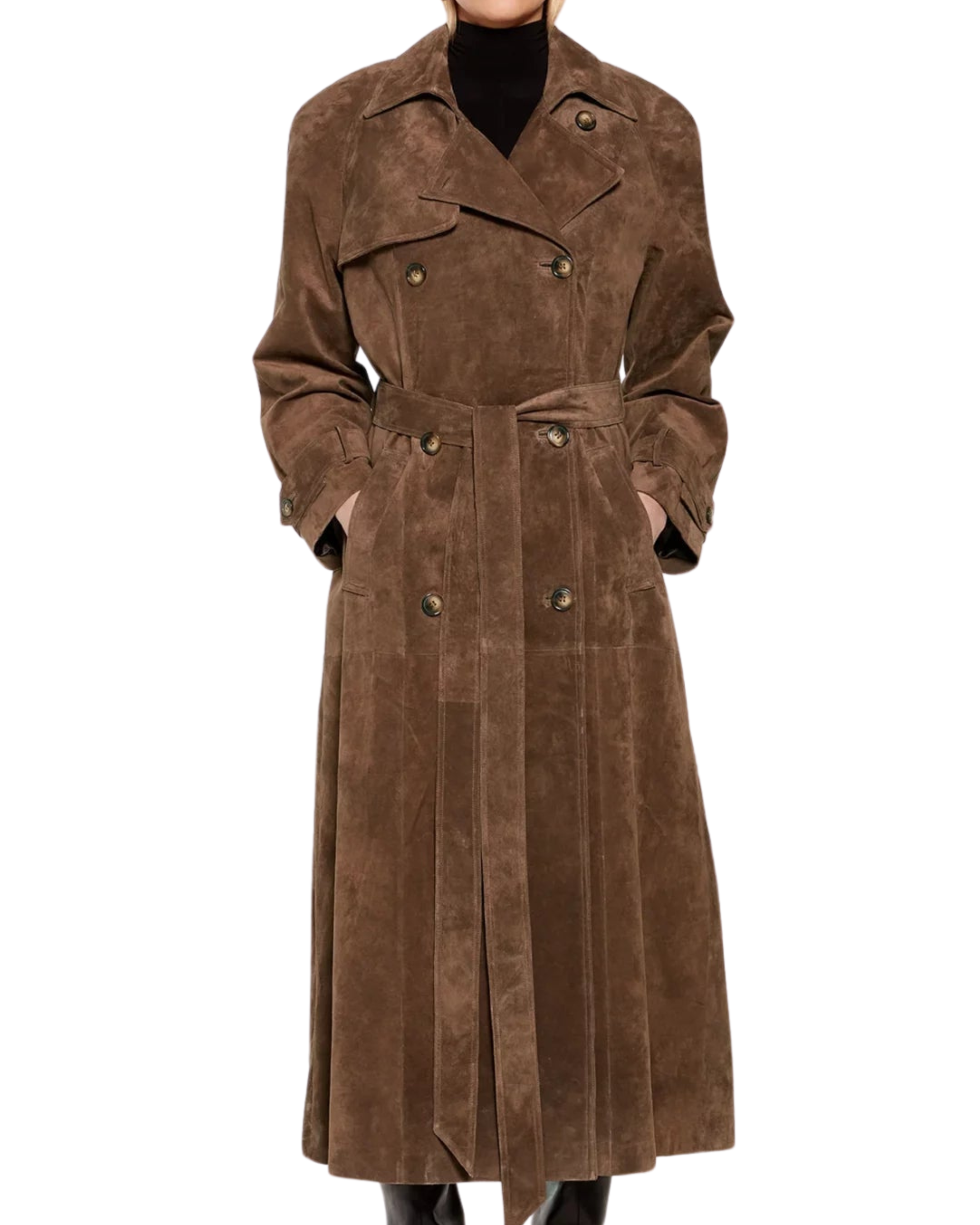 Valenzora | Women's winter coat made of faux suede