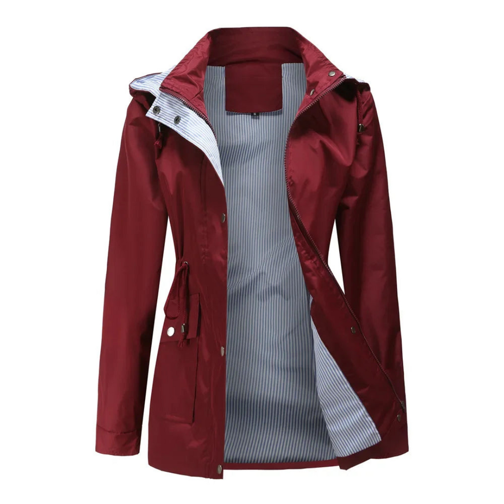Valenzora | Lightweight Women's Rain Jacket, Water-Repellent
