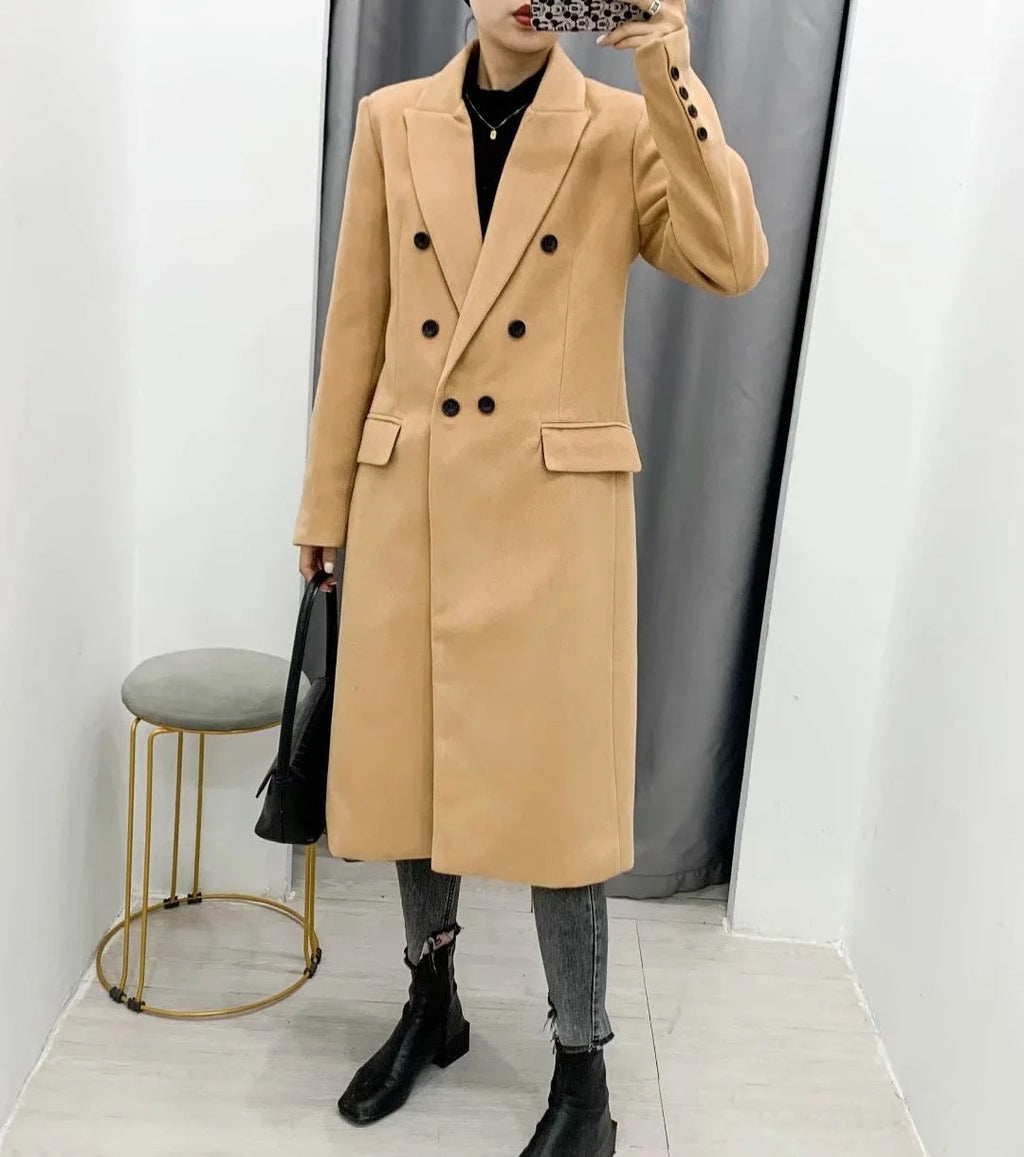 Valenzora | Zweireihige Jacke mit Kapuze
