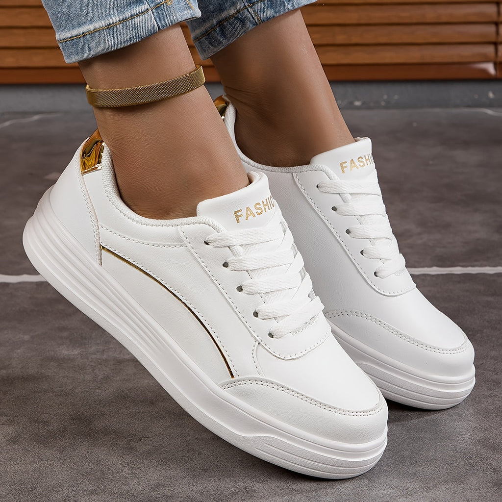 Valenzora | Einfarbige Damen-Sneaker mit weicher Sohle