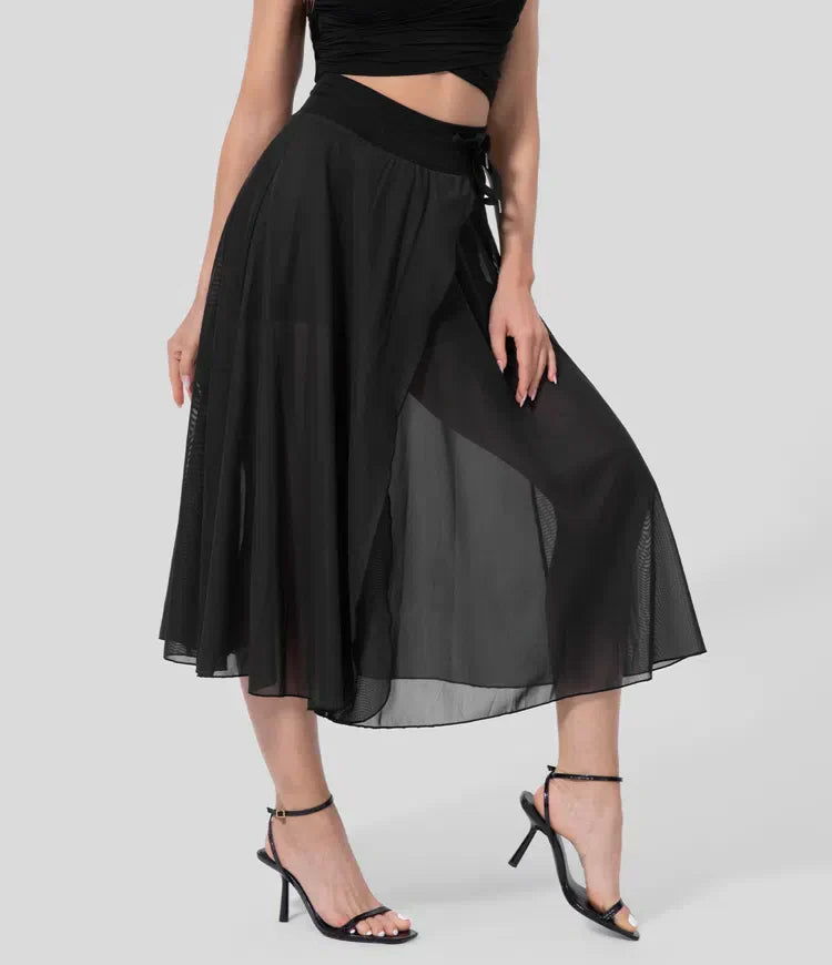 2-in-1-Tüllrock mit hoher Taille