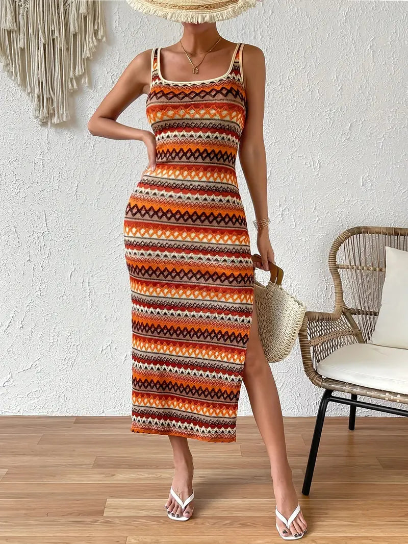Valenzora | Lebhaftes Strickkleid für Damen