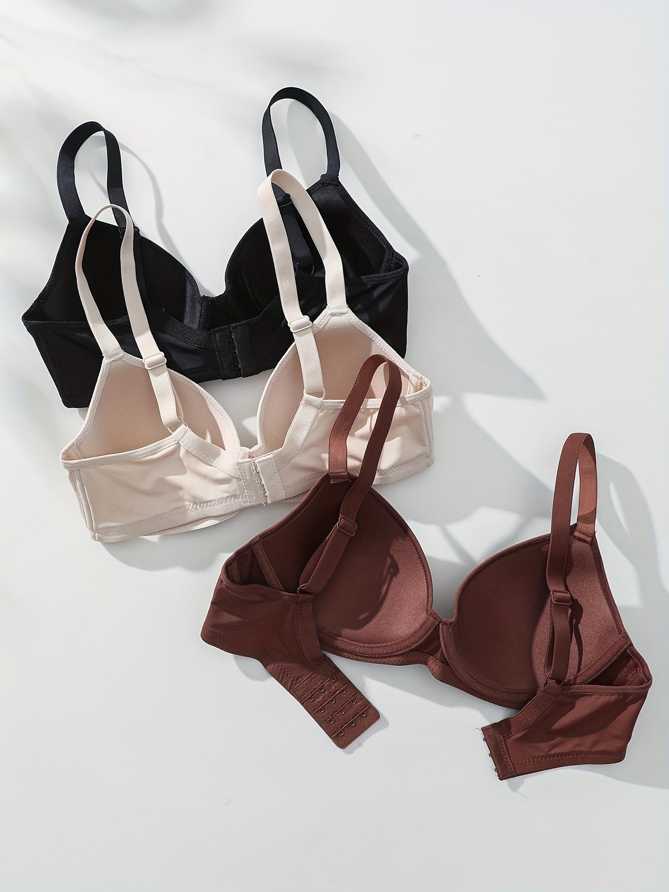 Valenzora | 3-Piece Seamless Anti-Rejection Push-up Bra