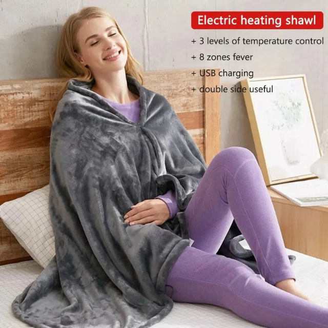 Valenzora | USB Heated Blanket Adjustable Temperature Ultimate Comfort