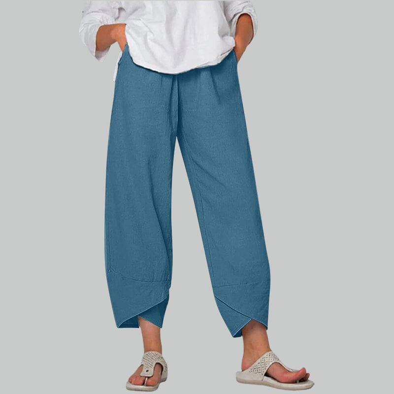Valenzora | Women's Trousers Lightweight Cotton and Linen Women's Summer Comfort