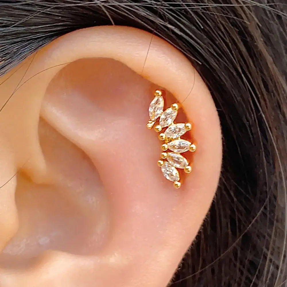 Valenzora | Tragus Helix 925 Silber Ohrringe für Damen