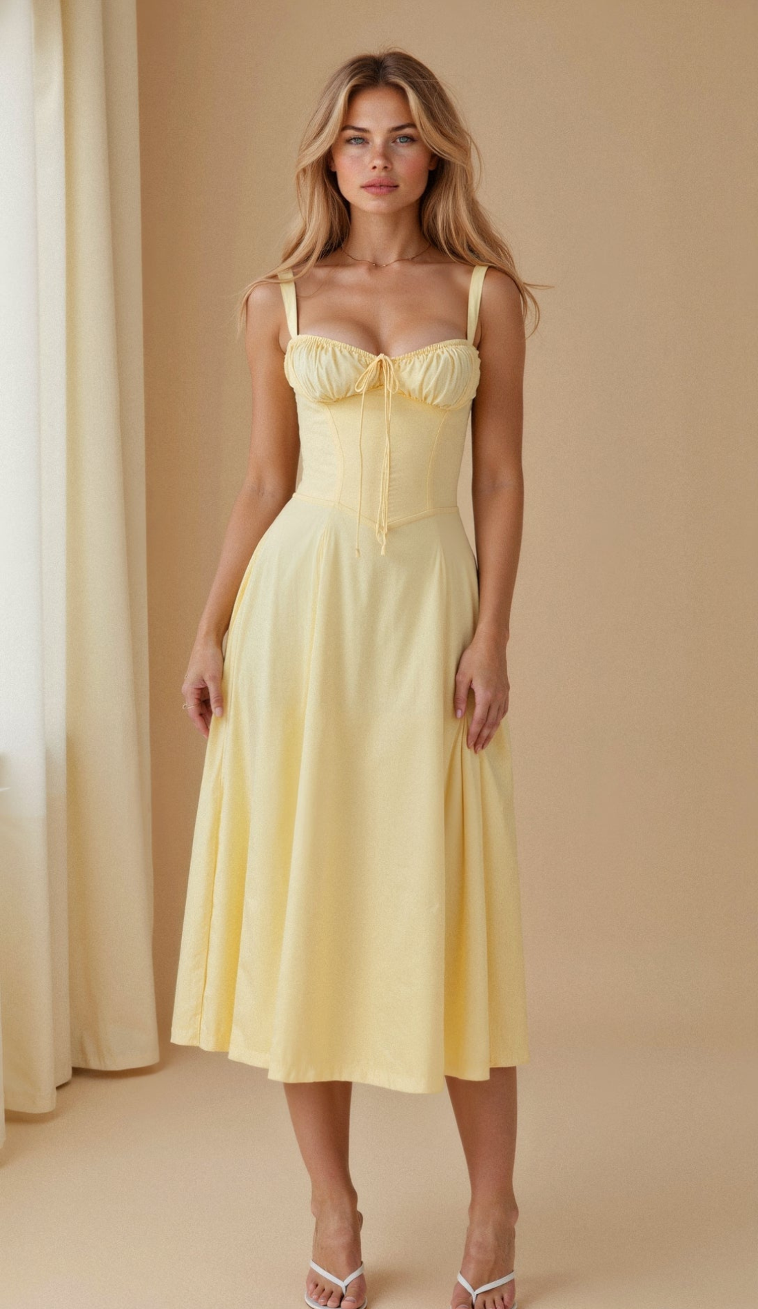 Valenzora | Geblümtes Midikleid für Damen