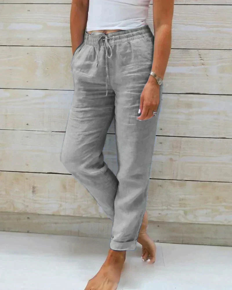 Valenzora | Stylish linen women's trousers