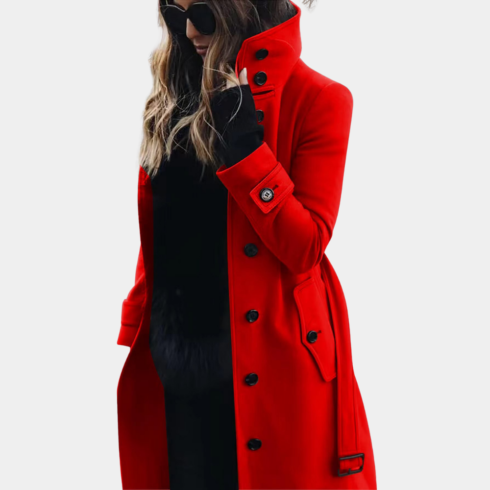 Valenzora | Klassischer wasserdichter Trenchcoat für Damen Zeitlos