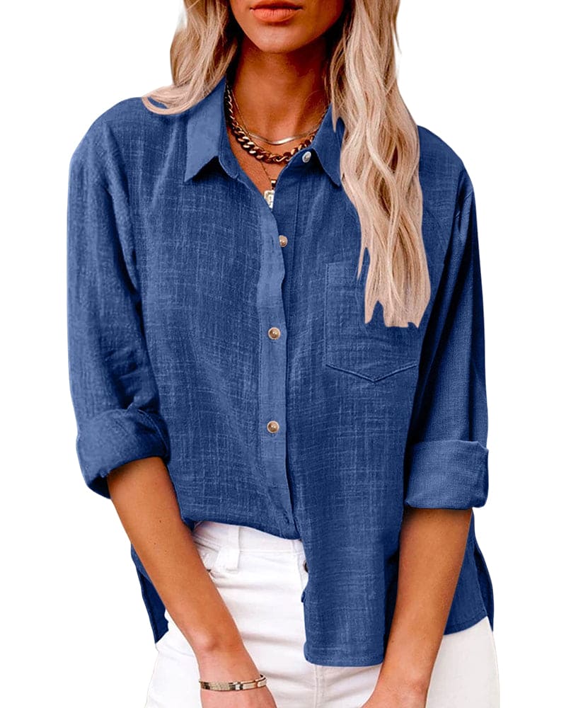 Valenzora | Bluse aus Baumwollleinen
