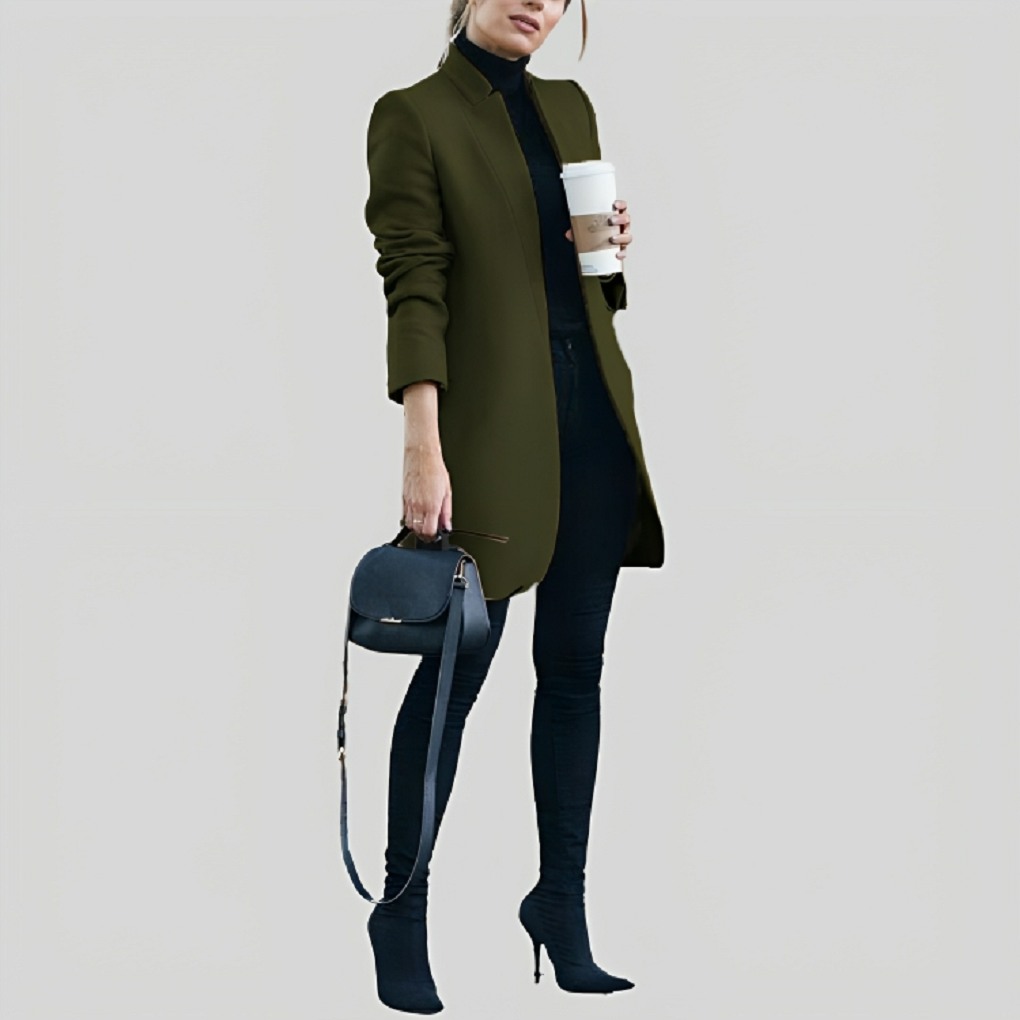 Valenzora | Women's Autumn/Winter Wool Blazer - Stylish & Warm for Cold Days