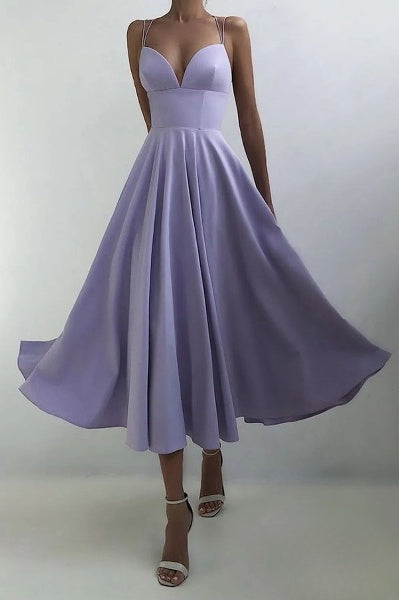 Valenzora | Elegantes Midikleid mit Spaghettiträgern für besondere Anlässe