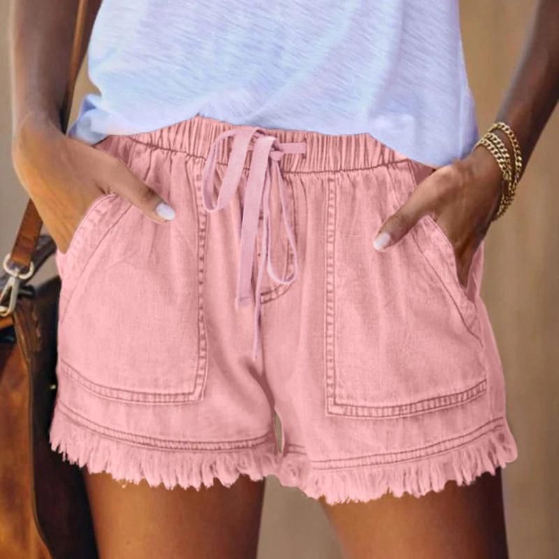Lexi® | High-waisted denim shorts