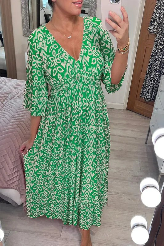 Vintage-Eleganz-Kleid