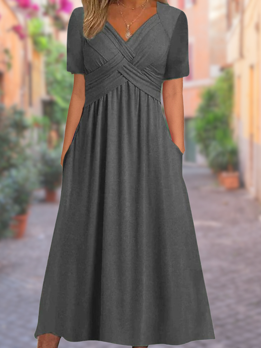 Valenzora | Midikleid mit Seitentaschen