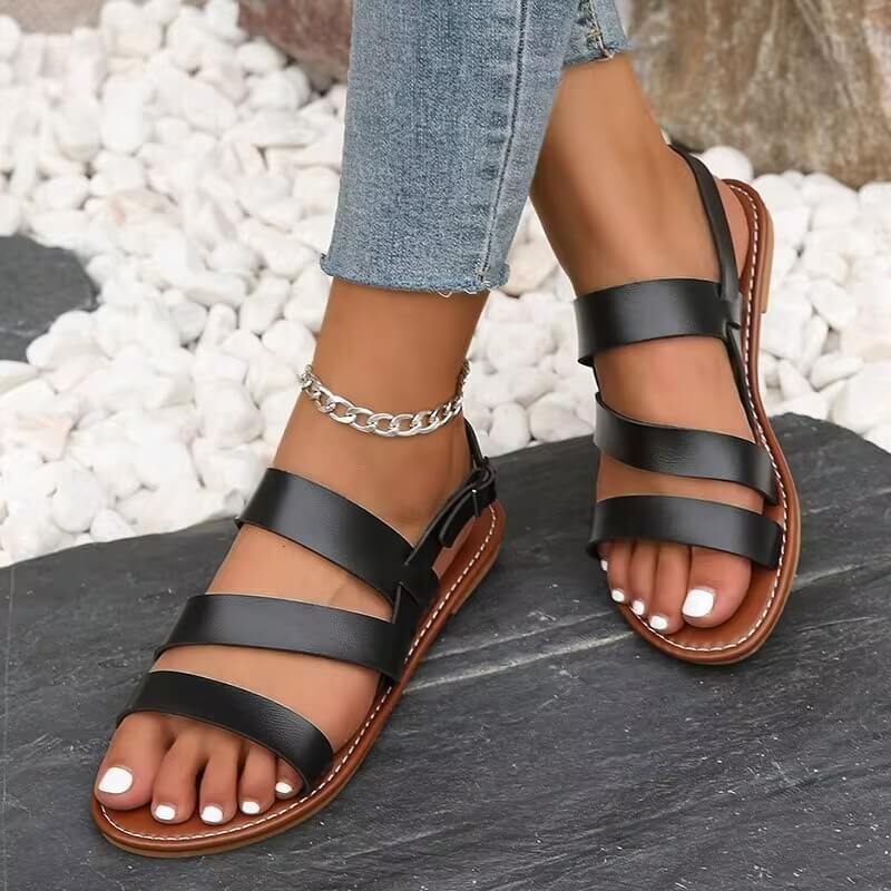 Valenzora | Comfortable Summer Sandal with Ankle Strap for Women