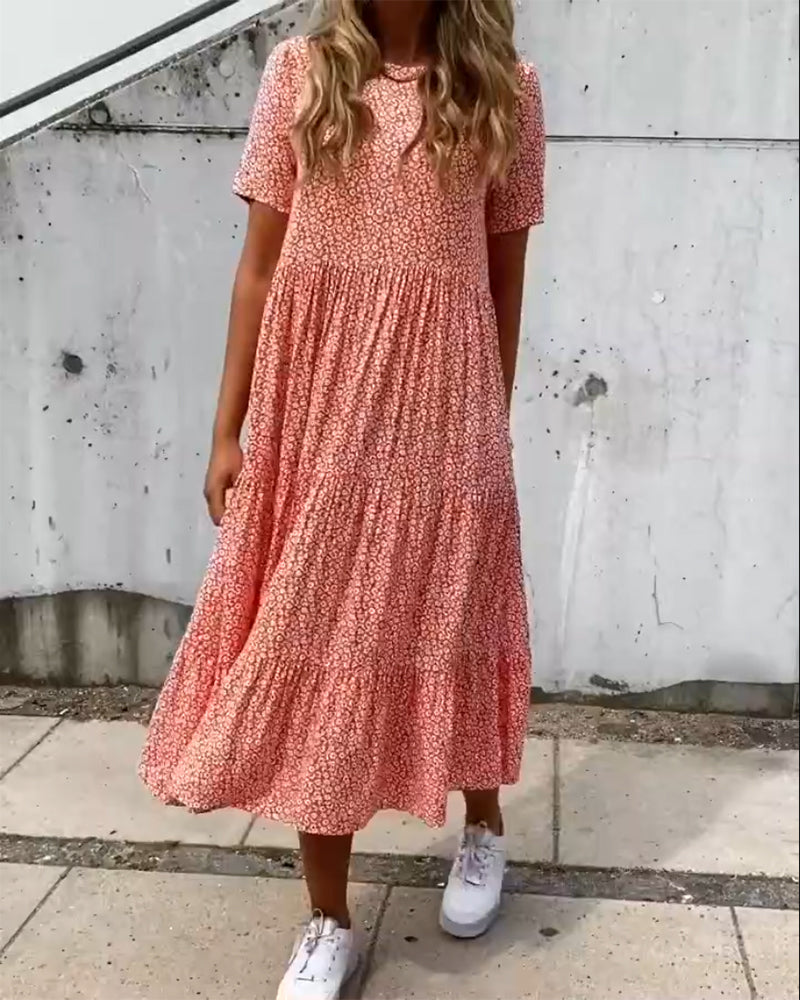 Valenzora | Short-sleeved floral dress