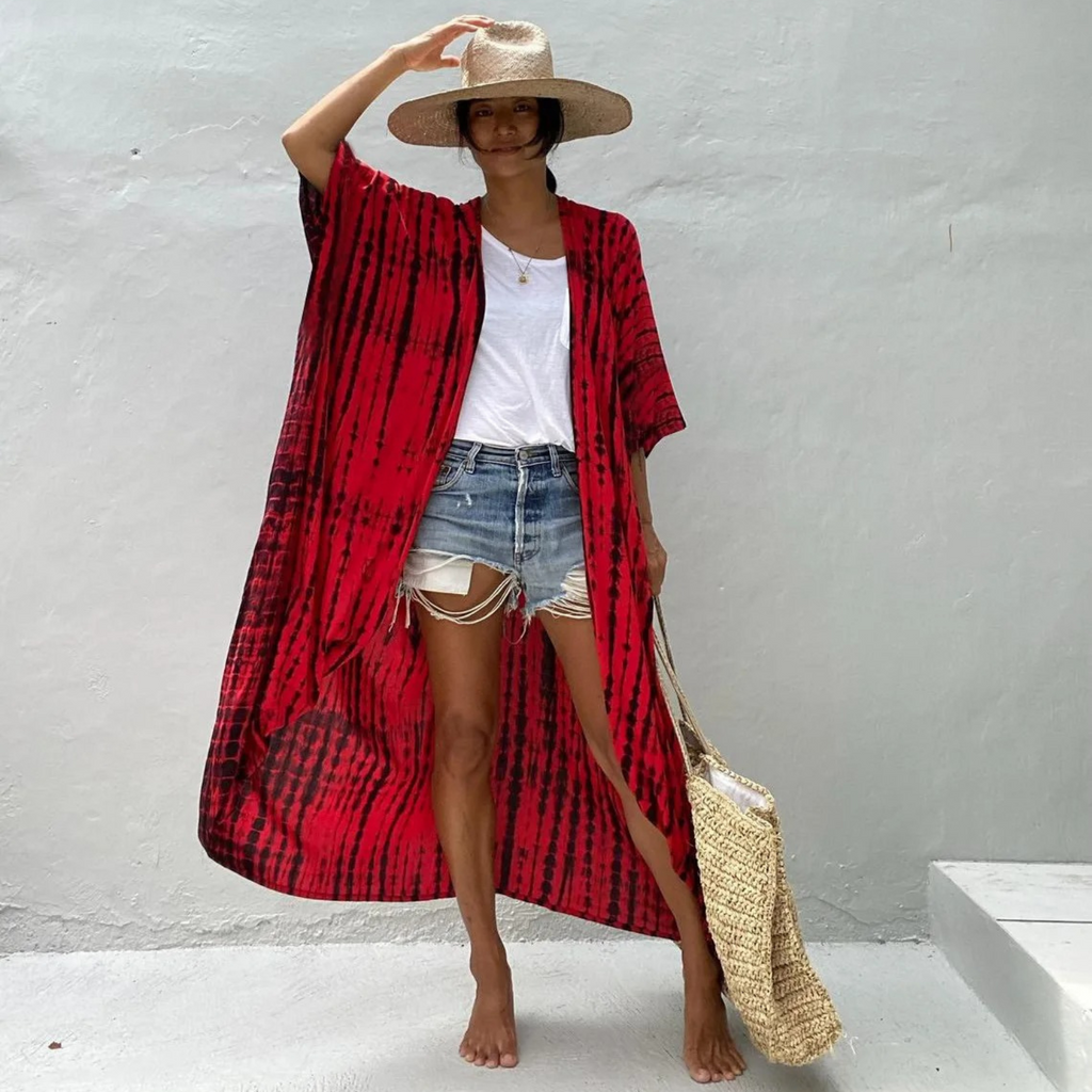 Valenzora | Sommer-Kimono mit Print für Damen