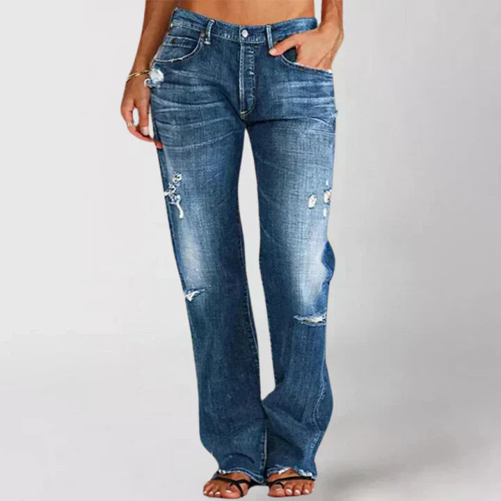 Valenzora | Loose-fitting wide-leg jeans for women