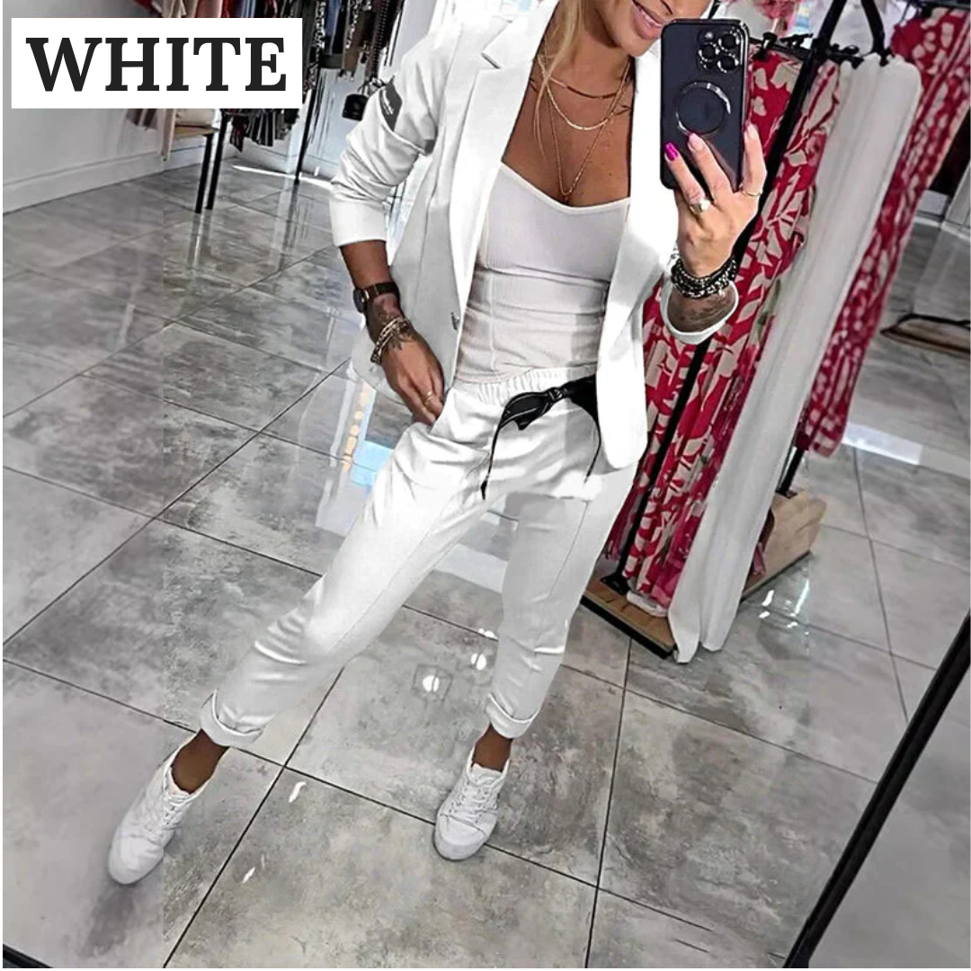 Valenzora | 2-teiliges Set bestehend aus einem lässigen Blazer und einer Hose