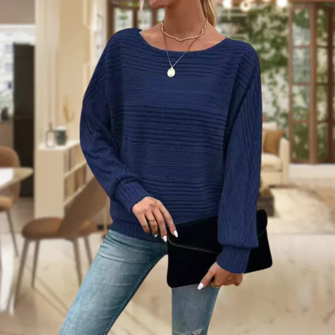 – Cotton knit sweater